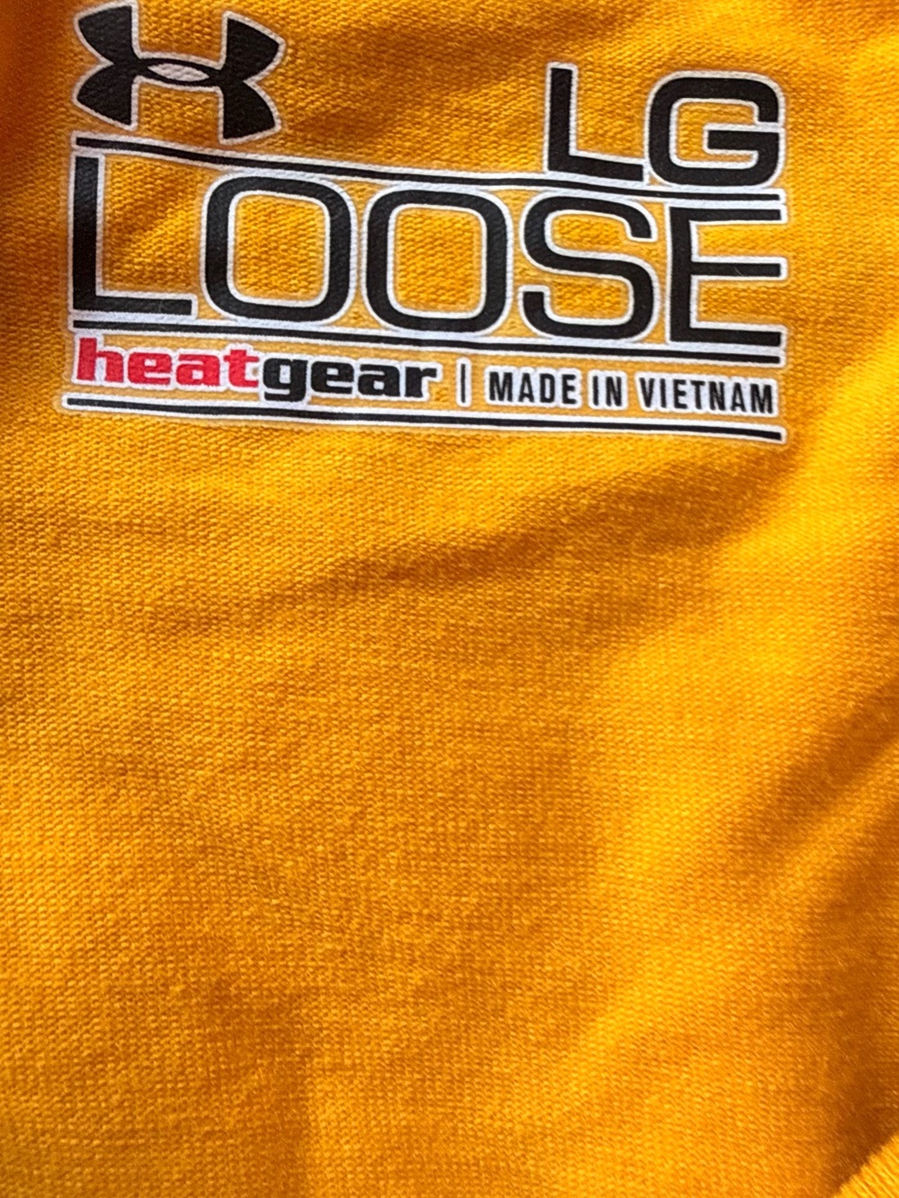 Under Armour Navy Blue Angels HeatGear T-Shirt – Men’s Large – Yellow - Picture 5 of 5